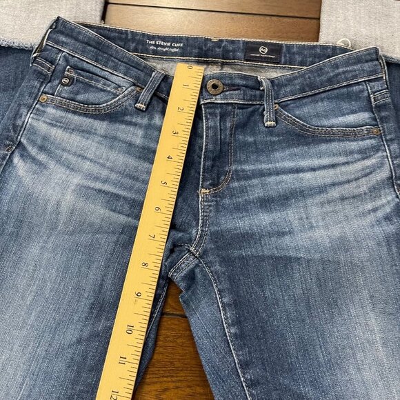 Adriano Goldschmied Women's The Stevie Cuff Jean medium wash size 25 - Picture 2 of 12